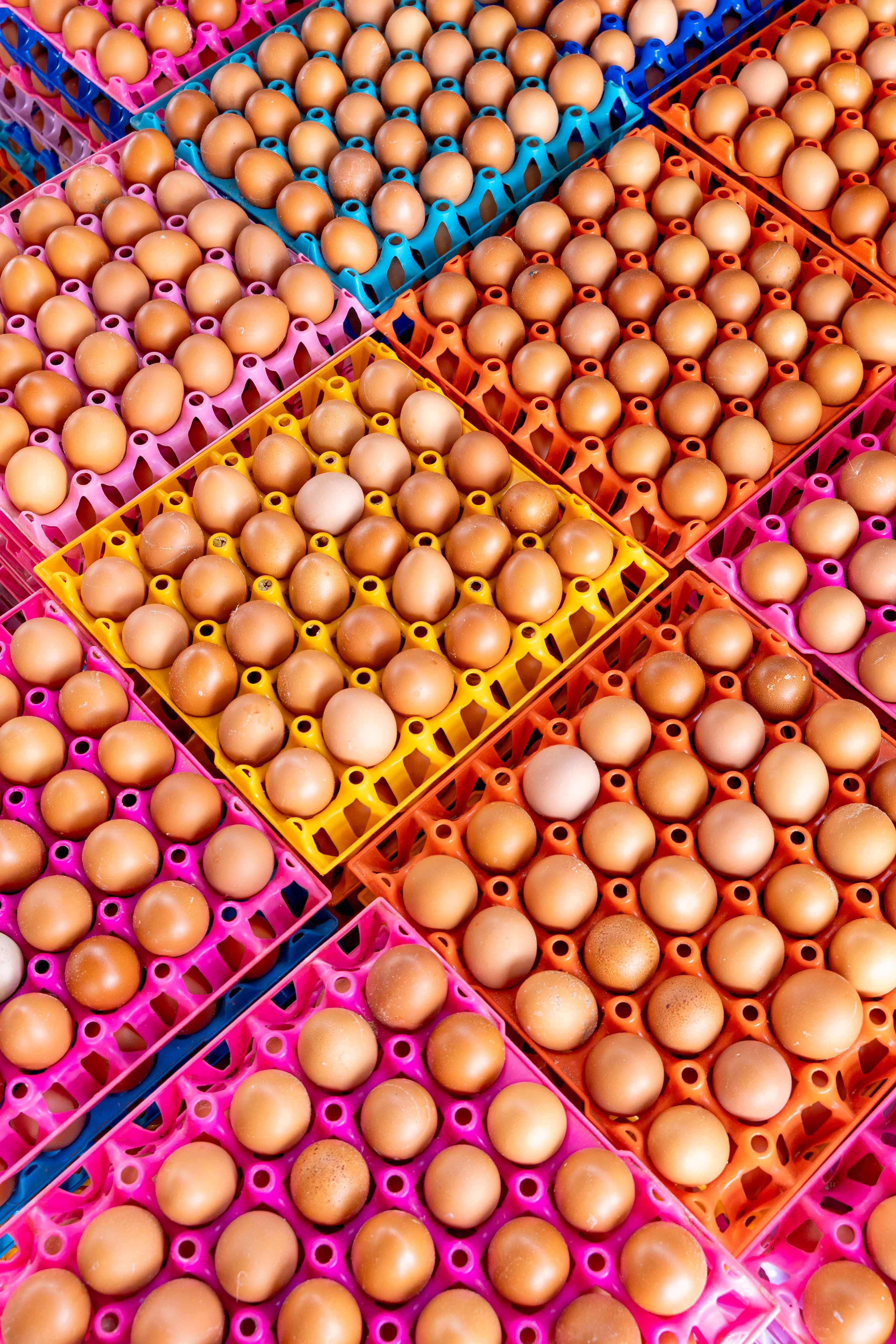 Crate of Fresh Eggs